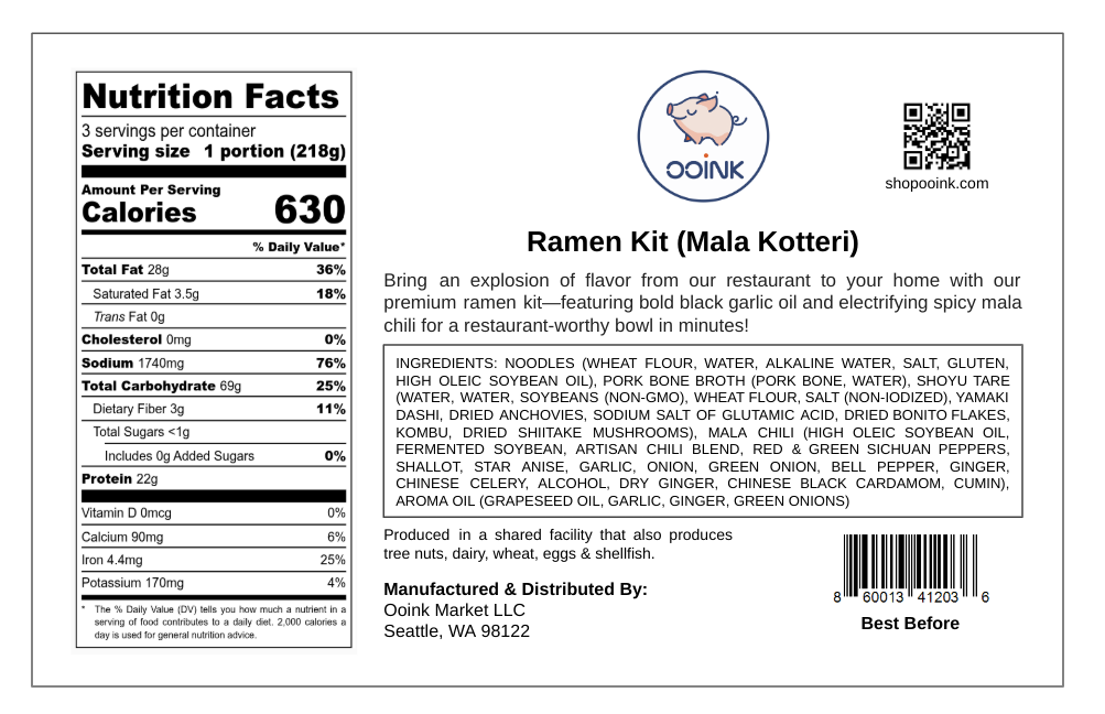 Ramen Kit (Mala Kotteri)