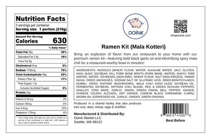 Mala Kotteri Ramen Kit – Spicy Black Garlic Noodles